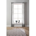 thumbnail image 4 of Better Homes & Gardens Slub Sheer Grommet Single Window Curtain Panel, Gray, 52 x 108, 4 of 9