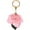 Pink, variant on Pu Leather Rose Flower Keychain, Floral Key Ring Pendant for Purse Backpack Decoration