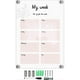 thumbnail image 1 of Simple Handwritten Message Board Transparent 29.7x21cm Acrylic Reminder For Families 1 Set, 1 of 4