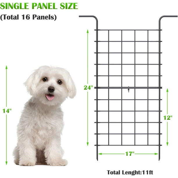 Dog fence top panels outdoor