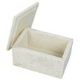 thumbnail image 5 of Creative Co-Op Marble Box Storage Container with Lid, White, 5 of 5