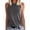 Dark Gray, variant on Daznico Tank Tops for Women,Ladies Solid Color Vest Sleeveless Summer T Shirt Round Neck Top,Size XL