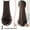55cm brownish black, variant on SSKFHGI 354555CM Women Ponytail Pony Wigs Long Curly Wavy Hairpiece Extension N E
