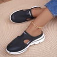 thumbnail image 6 of Caywon Women's Casual Slip on Half Shoes Breathable Arch Support Walking Mules Shoes Open Back Slip on Flats Non-Slip Sneakers Sandals, 6 of 7