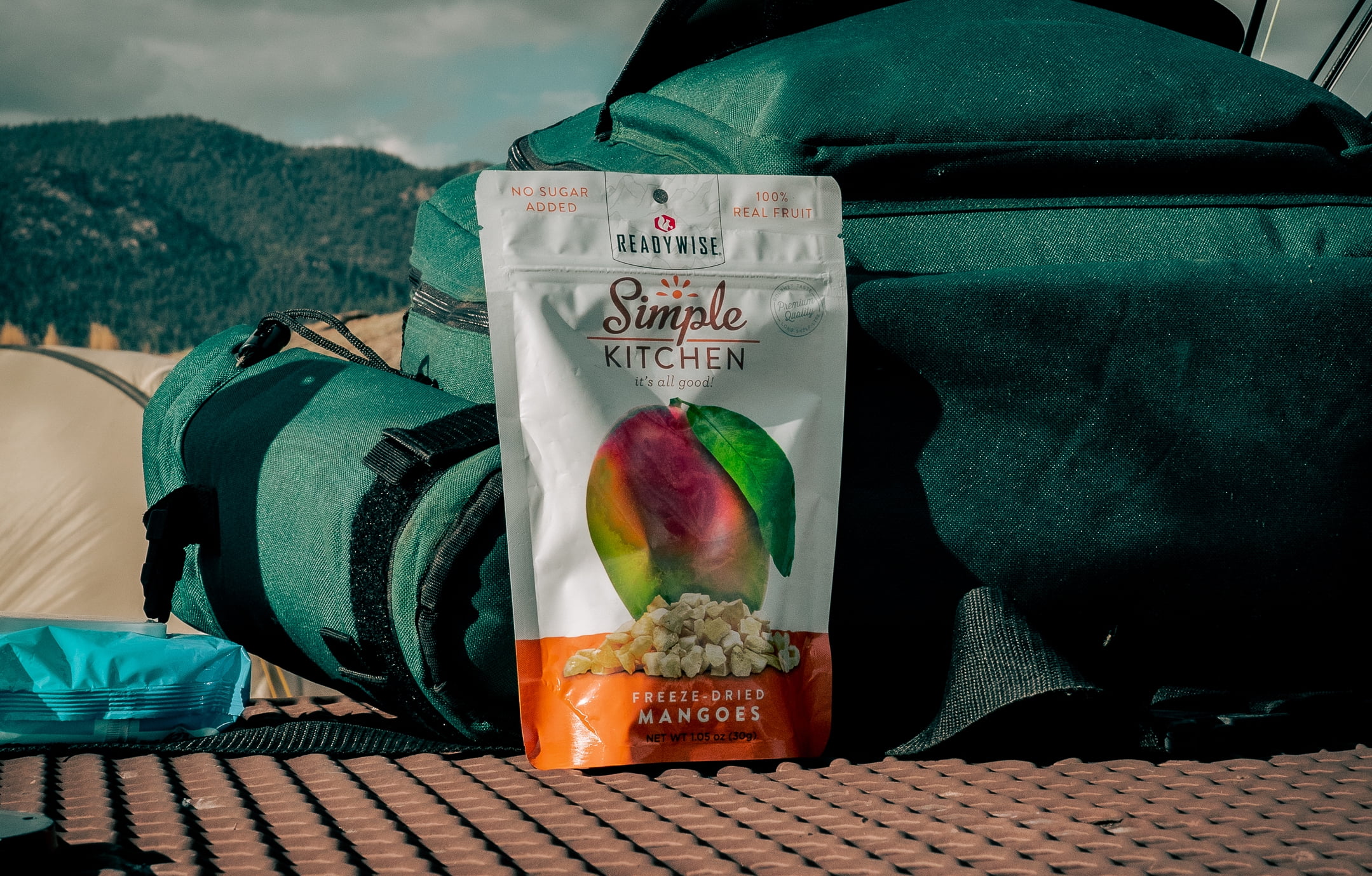 Ready Wise Simple Kitchen Freeze Dried Mangoes Single Pouch 1.05 oz, 6-Pack Case