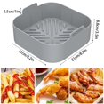 thumbnail image 2 of 2 Pcs Pot en Silicone pour Friteuse à Air Chaud avec Poignée Doublure Réutilisable Panier en Silicone Résistant à la Chaleur Accessoires pour Friteuse à Air Four Micro-Ondes, 2 of 9