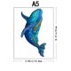 thumbnail image 1 of Rompecabezas de madera de ballena para adultos, forma única, alta calidad, amor Maternal, los mejores regalos, nuevo, 1 of 4