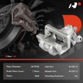 thumbnail image 2 of A-Premium Disc Brake Caliper Assembly with Bracket Compatible with Chevrolet Malibu 2014-2015 2.0L only - Rear Left Driver Side, 2 of 8