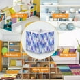 thumbnail image 5 of Foldable Fabric Storage Bin Home Cubes Clothing Organizer Bins Large Collapsible Box Basket for Home Organizer Blue and Purple Rhombus Shapes, 5 of 7