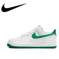 thumbnail image 2 of Nike Air Force 1 07 Low Zapatillas de tabla para hombre Soporte Comodidad Zapatos casuales Zapatillas acolchadas y ligeras transpirables Blanco y verde, 2 of 5