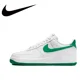 thumbnail image 2 of Nike Air Force 1 07 Low Zapatillas de tabla para hombre Soporte Comodidad Zapatos casuales Zapatillas acolchadas y ligeras transpirables Blanco y verde, 2 of 5