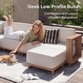 thumbnail image 5 of Lazysunset 6-Piece Outdoor Wicker Patio Conversation Set, U-Shade Luxurious outdoor furniture Sofa, 5 of 10