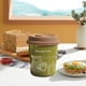 thumbnail image 4 of Taza de café de cerámica, taza de leche, té, agua, portátil, para bebidas calientes o frías. Verde, 4 of 8