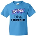 thumbnail image 3 of Inktastic I Love Colorado Columbine Flowers Youth T-Shirt, 3 of 5