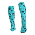 thumbnail image 4 of Compression Socks for Women and Men - Hockey print blue Compression Socks Circulation for Workout, 4 of 8