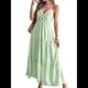 thumbnail image 2 of Vestido de Verano Sin Mangas con Cuello Halter para Mujer, Estilo Bohemio, Informal, con Espalda Descubierta y Fluido Verde M, 2 of 8