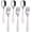 Dog & Bunny x 6, variant on Exzact Children's Cutlery Stainless Steel 6pc - 3 x Forks, 3 x Dinner Spoons - Dog & Bunny Engraved