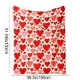 thumbnail image 2 of Dmlowu Large Throw Blanket - Fluffy Fleece Blanket for Valentines Day Decorations, Warm Comfortable Throw Blanket for Couch Sofa Bed, 28x40" Fuzzy Blanket Gift for Women Men, 2 of 7