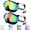 Black Green& Black Blue, variant on Vvinca Swim Goggles with Nose Cover, 2 Pack Wide View Diving Mask Anti-Fog UV No Leak Toddlers Swimming Goggles for Kids 3-14