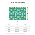 thumbnail image 5 of Disketp Lemon Blue Flannel Blankets - Thick and Warm Blanket for Winter, Soft Fuzzy Plush King Blanket for All Seasons40"x30", 5 of 6