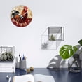 thumbnail image 4 of Wall Clock Mute Not Tick-Vintage French Rooster Oil Painting Pattern Funny Living Room and Kitchen Wall Clock, Battery Powered, Suitable for Home/Office/Bedroom, 4 of 6