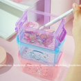 3Pc/Set Sanrio Desktop Storage Box Small Cute Kuromi Cinnamoroll Melody Sticker DIY Sundries