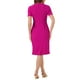thumbnail image 3 of Vestido de mujer de manga corta Inspire Chic, vestido ajustado de tweed para el trabajo, vestido lápiz M color rosa intenso, 3 of 6