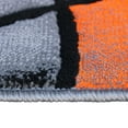 thumbnail image 6 of BizChair Modern Contemporary Area Rug, Orange Grey Black (5 Feet X 7 Feet), 6 of 7