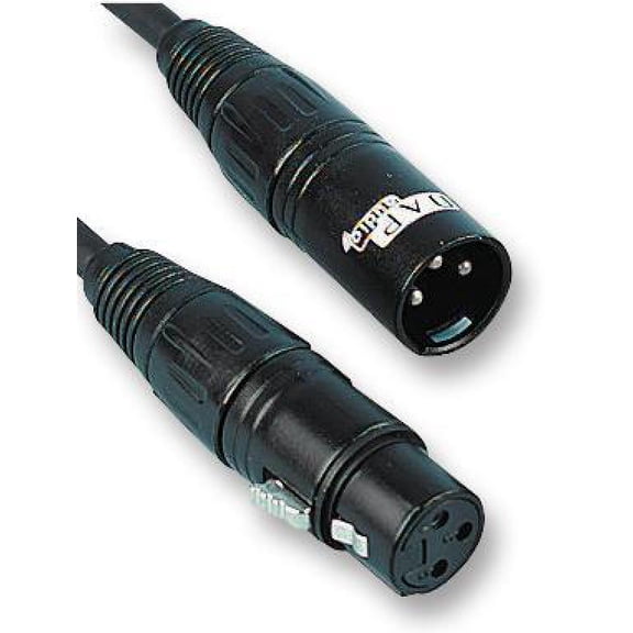 DAP AUDIO - Digital 3 Pin XLR Male to Female Lead, 1.5m Black