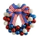 thumbnail image 2 of Corona patriótica para puerta principal con estrellas rojas, blancas y azules | Decoración para puerta del 4 de julio, Día de los Caídos y Día de los Veteranos, 2 of 9