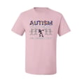thumbnail image 3 of Autism Is Not A Disablity It's A Different Abilty | Autism Awareness Dabbing Skeleton Inspirational Christian Men's Graphic T-Shirt, Light Pink, 5X-Large, 3 of 5