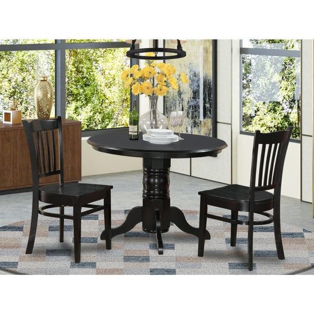 Shgr3 Blk W 3 Pc Small Kitchen Table Set Round And 2 Chairs Com Shgr3 Blk W 3 Pc Small Kitchen Table, Amazing Round Table