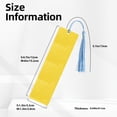 thumbnail image 3 of Kdxio Yellow Glitter Print Metal Tassel Bookmarks,Perfect Gift for Art Lovers and Bookworms Metal Bookmarks for Women, 3 of 8