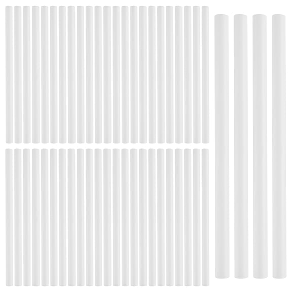 50 PCS Plastic White Cake Dowel Rods for Tiered Cake Construction and Stacking (0.4 Inch Diameter 9.5 Inch Length)