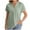 Army Green, variant on Sevevn Women's Casual V-Neck Short Sleeve Solid Color Shirt Top Blouse With Pockets Gift for Girls Hot Pink M