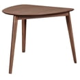 thumbnail image 2 of New Classic Furniture Oscar Triangular Tapered-Leg Veneer Top Corner Table, 2 of 2