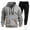 J-821 Gray, variant on Men's Tracksuit 2 Piece Hoodies Jogging Gym Sweat Suits Jogging Sweatsuits Sets Traje deporte para hombre 2 piezas