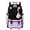 Purple, variant on Aesthetic Backpack with USB Charging Port, Stylish School Bookbag & Daypack for Women, Pink Black