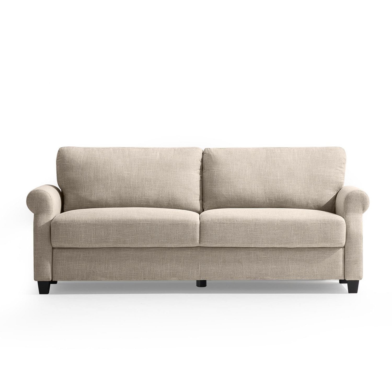 Zinus Josh Traditional Modern 3-Seater Upholstered Sofa Couch, Beige