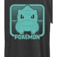 thumbnail image 3 of Pokémon - Retro Synthwave Bulbasaur -  Women's Short Sleeve Graphic T-Shirt, 3 of 5