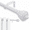 White, variant on Codyrod Metal Curtain Rods for Windows 32-120 inch, 65-pound Load-bearing Adjustable Curtain Rod Set with Brackets for Outdoor Bedroom and Living Room, White
