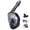 black, variant on Panliya is beautiful Full Face Snorkel Mask with Detachable Camera Mount,Snorkeling Swimming Diving Mask Wide View Anti-Fog Anti-Leak for Adult
