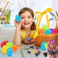 thumbnail image 7 of Easter Decorations 12 Pack Surprise Egg Gift, Prank Capsule , Easter Egg Fillers for Party Favors, DIY Educational Toy Set, A, 7 of 7