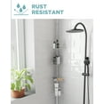 thumbnail image 4 of Zenna Home Tension Pole Shower Caddy, 4 Shelves, Satin Nickel, 4 of 8