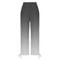 thumbnail image 5 of Palazzo Pants for Women, Audhol Women's and Fashionable Geometric Texture Wide Leg Beach Casual Pants High Waisted Pants for Women Grey 2XL, 5 of 8