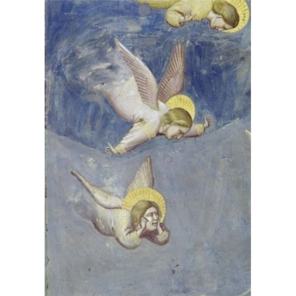 Posterazzi SAL263312 The Lamentation Detail Giotto di Bondone C1266-1337 Italian Fresco Arena Chapel Padua Italy Poster Print - 18 x 24 in.