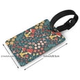 thumbnail image 4 of Balery Berries and Flowers Print Durable Luggage Tags with Secure Strap, Personalized Travel ID Tags for Suitcases, Bags, and Backpacks - Easy Identification for Men and Women, 4 of 8