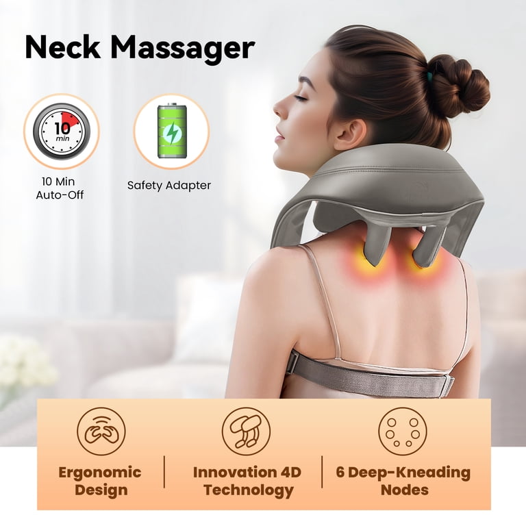 Snailax Cordless Shiatsu Neck Massager with Heat photo 3