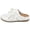 White, variant on Mesh Mule Sneakers for Women with Latex Memory Foam Insole Breathable Backless Casual Shoes Lightweight Slip On Sneakers Non Slip Summer for Daily Wear
