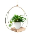 thumbnail image 3 of Wweixi Home Essential Boho Macrame Plant Hanger Easy To Install Gift Choice Hanging electroplated gold, 3 of 6